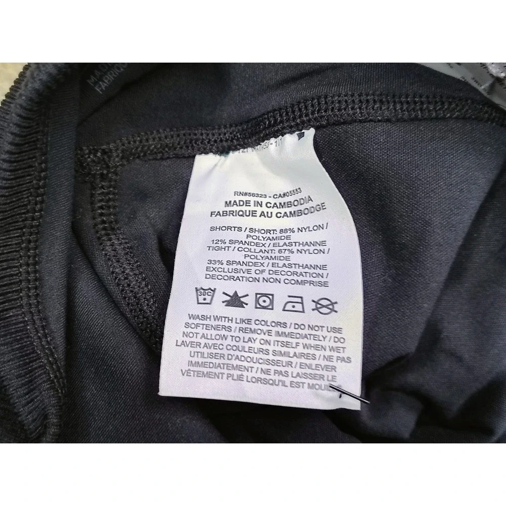 Nike Yoga Luxe Layered Women's XS Training Athletic Leggings DA0729-010 Black